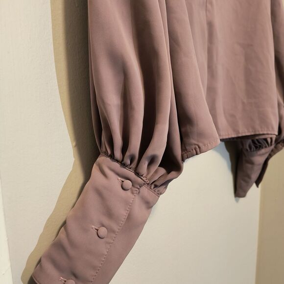 SHEIN Mauve Long Sleeve Blouse - Picture 5 of 7